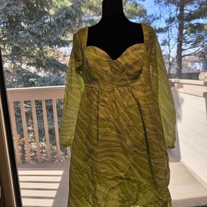 MICHAEL Michael Kors Lime Long Sleeve Dress